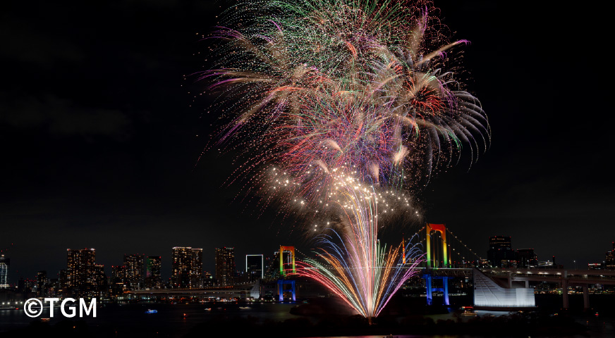お台場レインボー花火2025写真